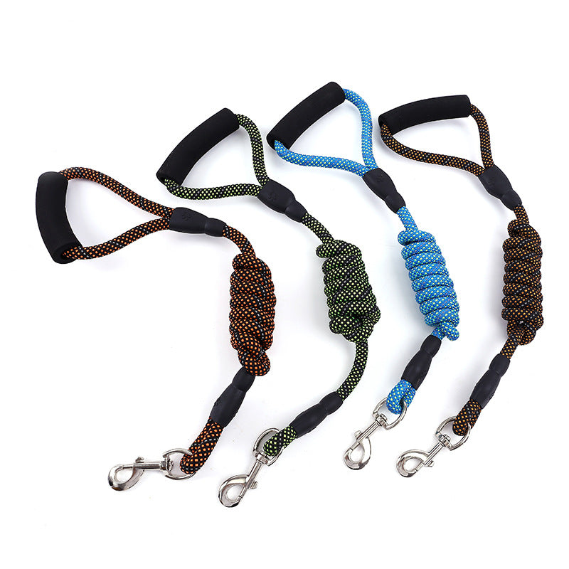 Golden Dog Leash for Traction and Control