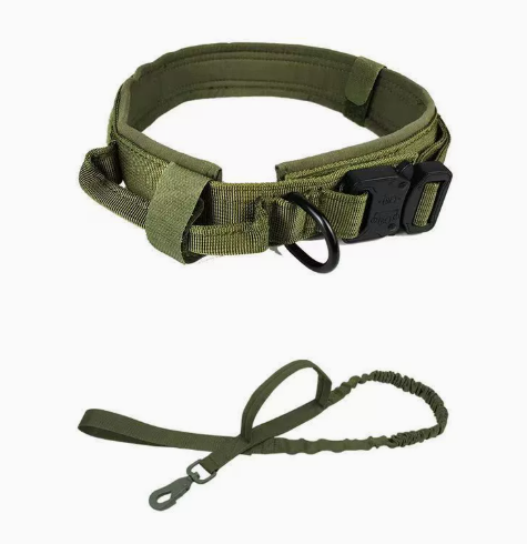 Tactical Nylon Dog Collar for Large Breeds