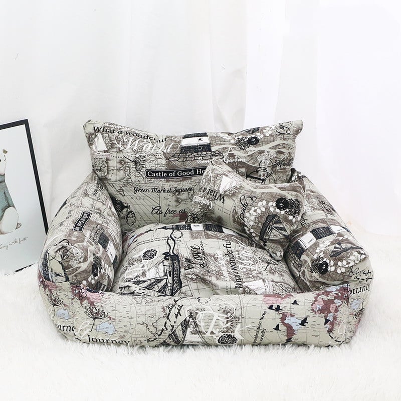 Canvas Pet Nest for Autumn and Winter Comfort