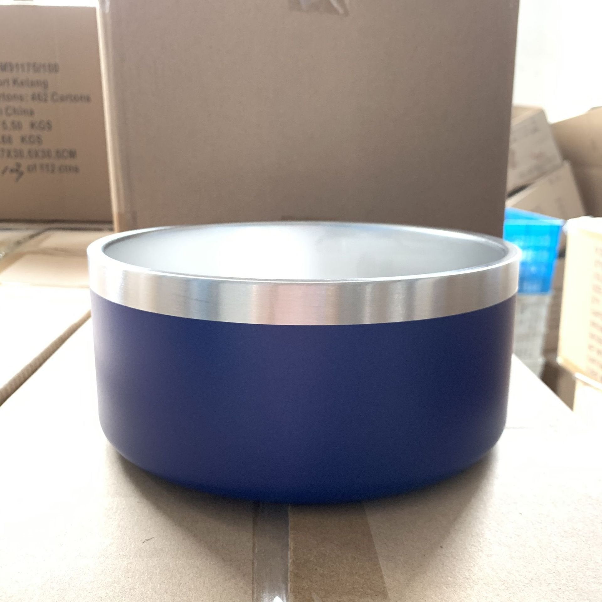 Upright Stainless Steel Dog Bowl