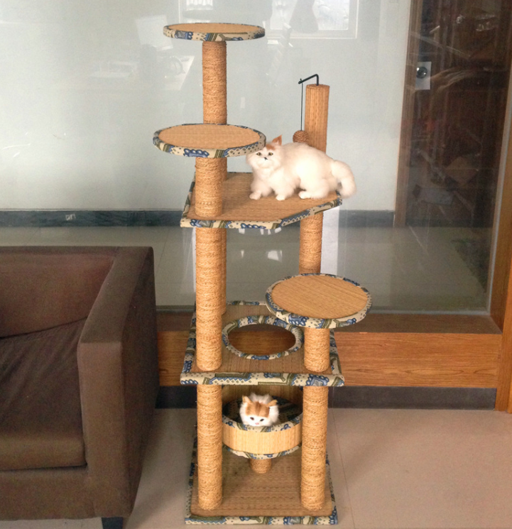 MOMOPET Cat Scratching Board and Large Cat Tree