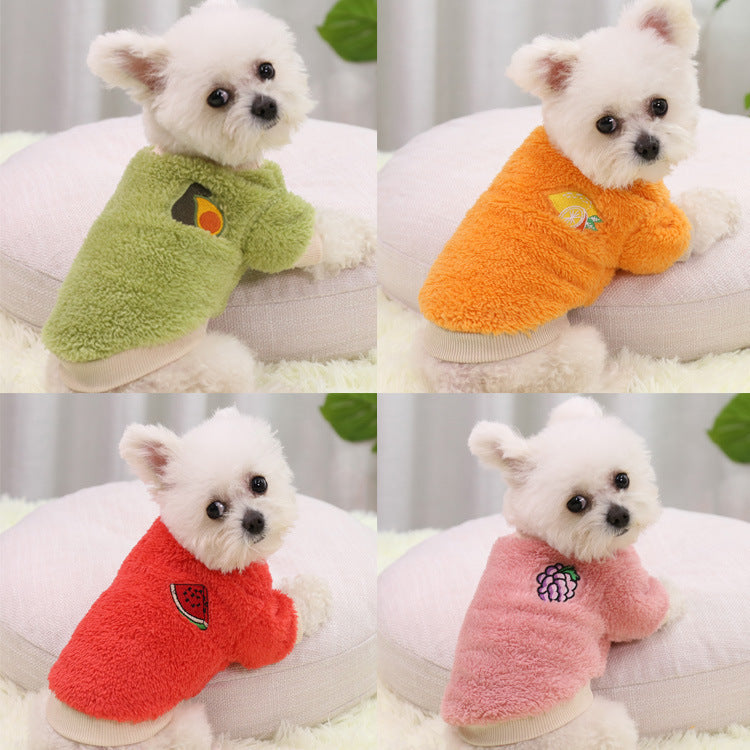 Warm Two-Legged Dog Outfit for New Year's Celebration
