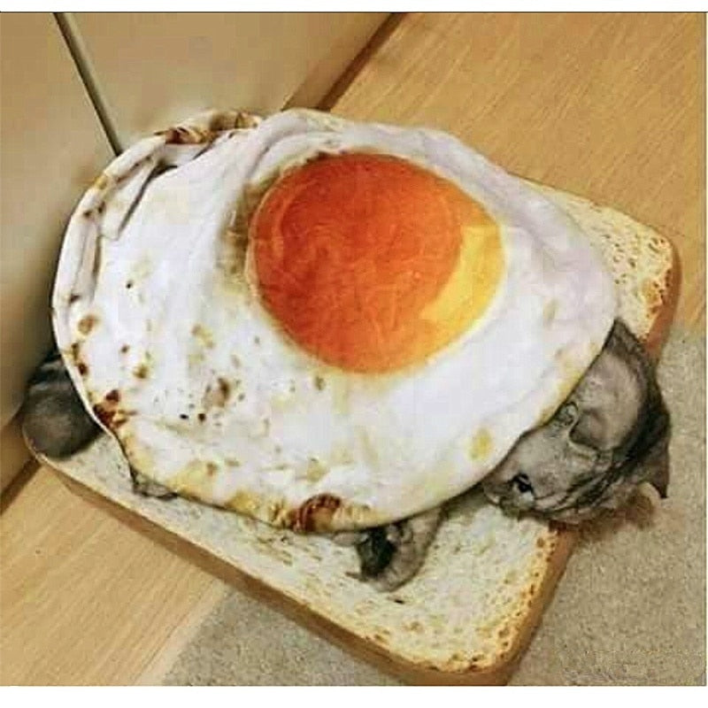 Egg-shaped Blanket and Cushion Set