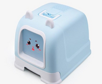 Enclosed Cat Litter Box with Drawer and Large Space