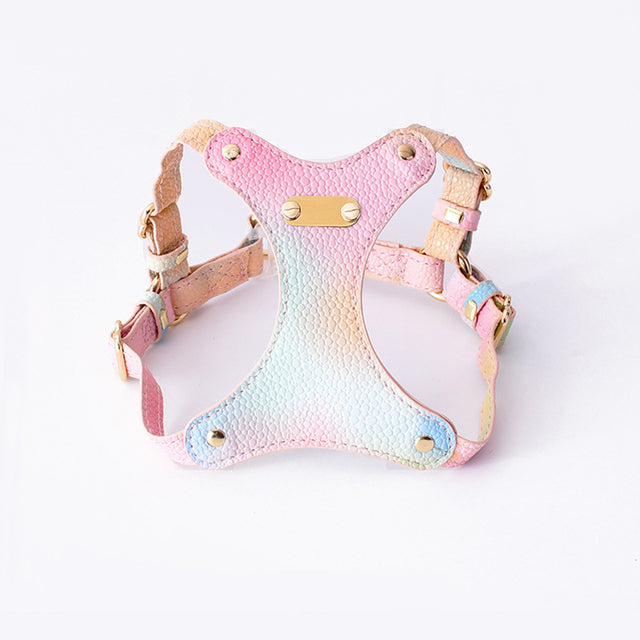 Adjustable Waterproof Leather Pet Harness