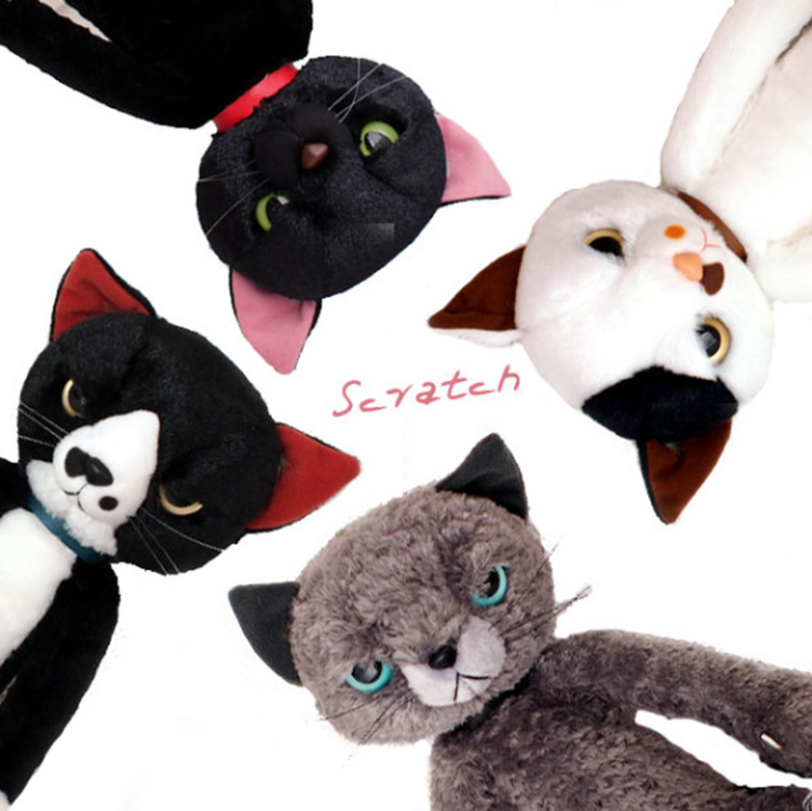 Cute Plush Cat Doll - Adorable Cat Figure