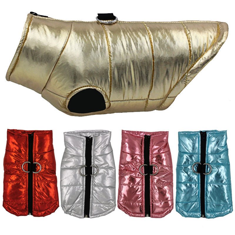 Waterproof Dog Jacket with Cotton Vest Design