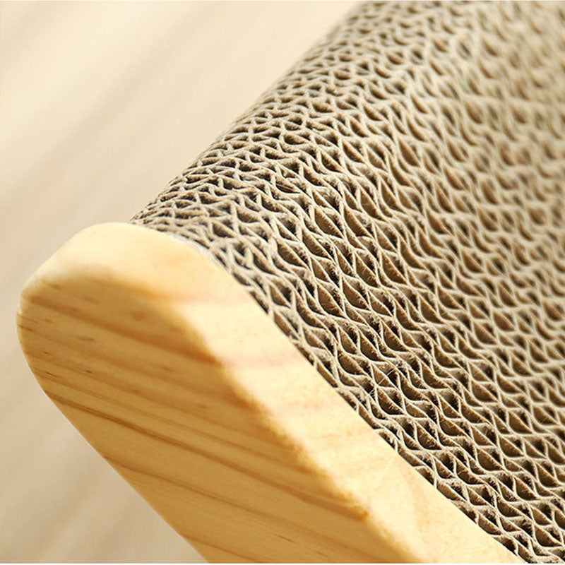 Wood Cat Scratching Board and Bed for Pets