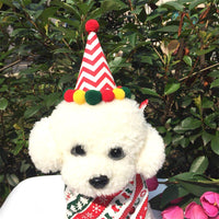 New Pet Christmas Ornament with Hat and Bow Tie