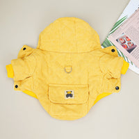 Cute Winter Cotton-padded Jacket with Traction Rope