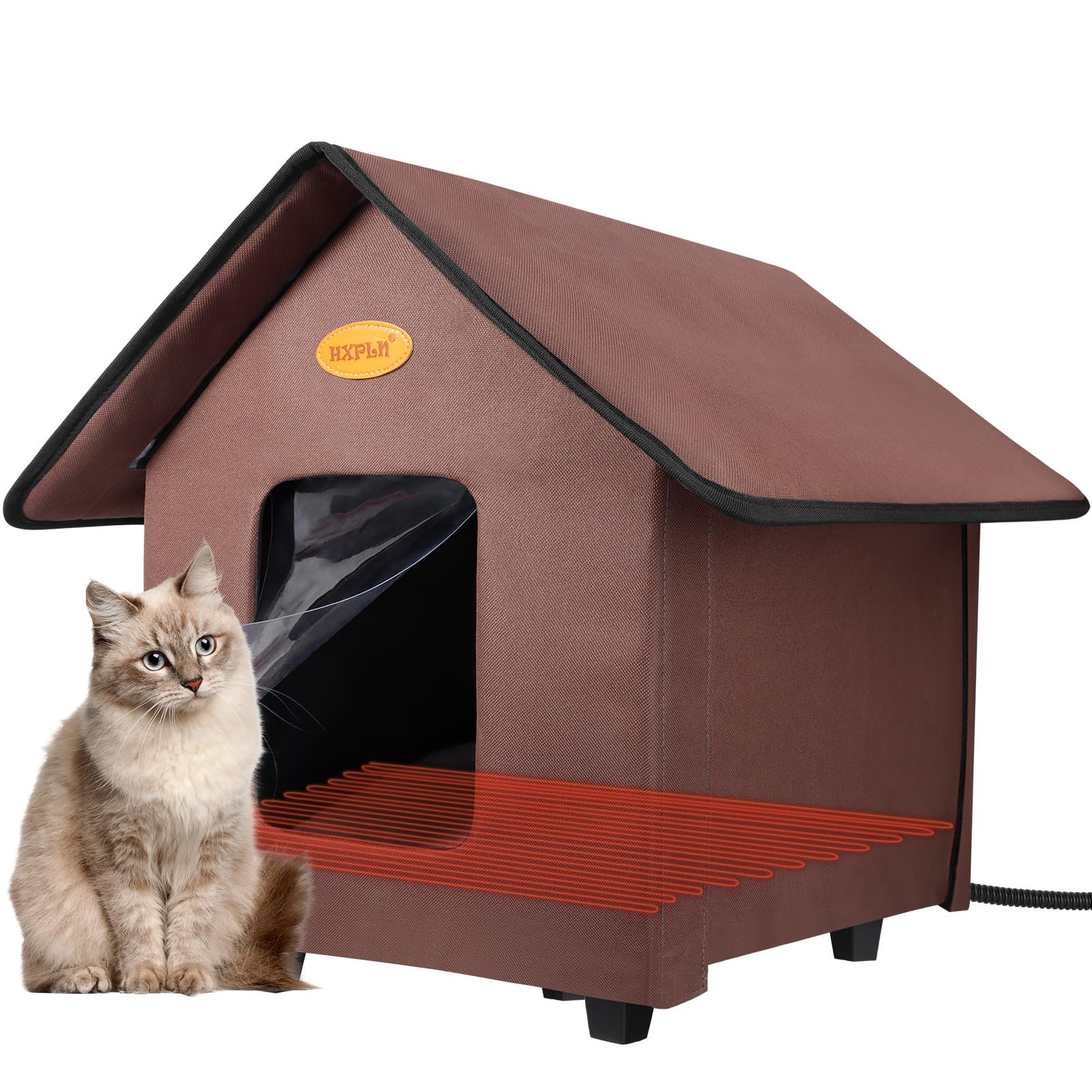 Elevated Weatherproof Insulated Heated Outdoor Cat House