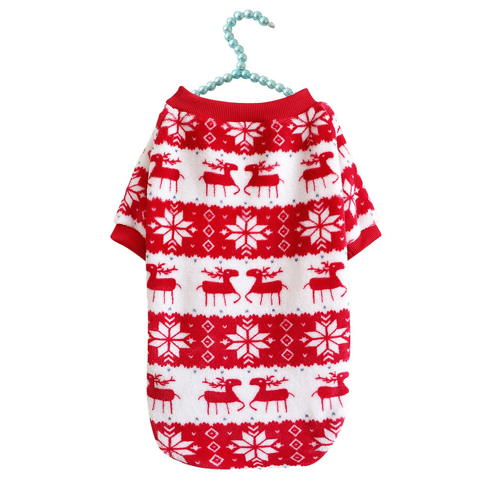 Winter Warm Padded Dog Sweater for Christmas