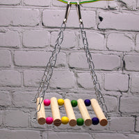 Parrot Swing Stand with Nibbling Toy for Bird Cage