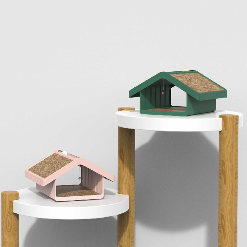 Factory Direct Cat Villa with Scratch Board and Toy