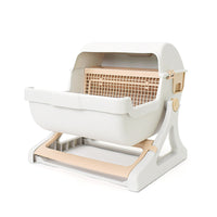 Large Semi-Automatic Cat Litter Box for Pets