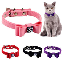 Flocking Cloth Bow Style Dog Collar
