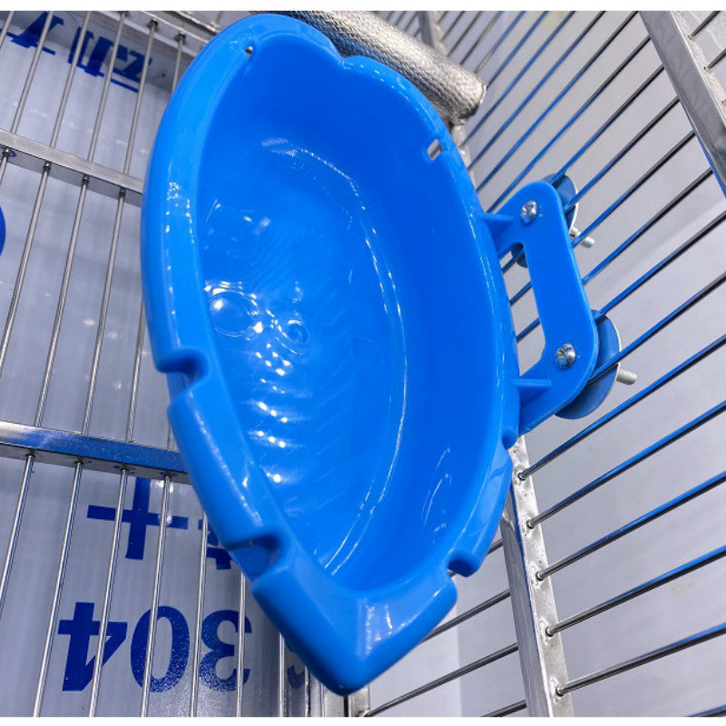 Parrot Bath Tub and Food Bowl Feeder Combo