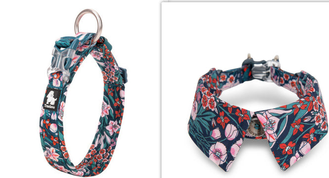 Fashionable Dog Collar with Bow Tie Accessory