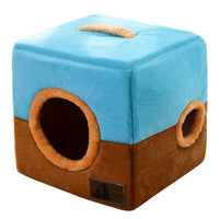 Double Hole Pet Bed with Star Design for Cats