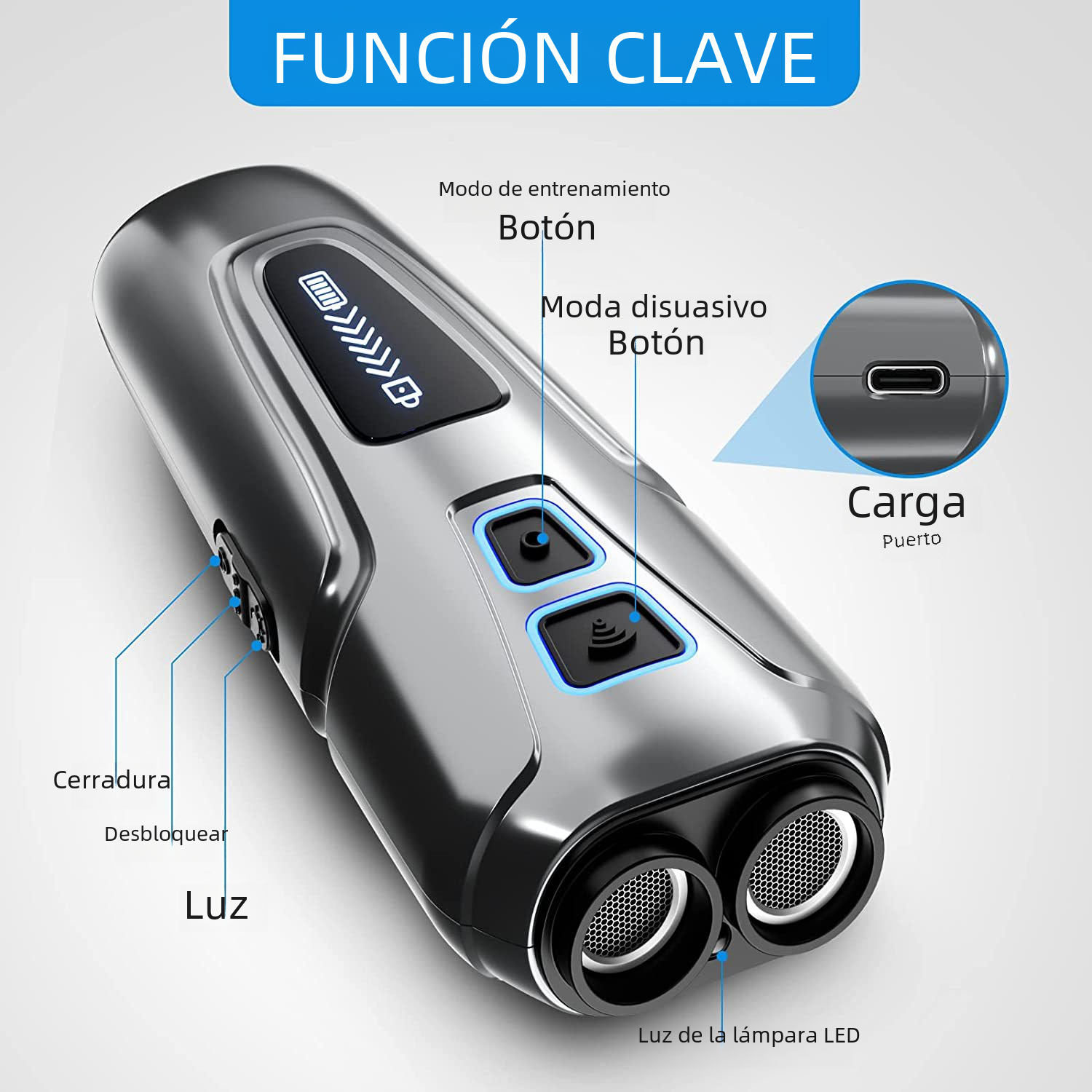 Portable Ultrasonic Dog Repeller Training Device
