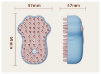 Pet Grooming Brush with Cat Paw Design and UV Sterilization