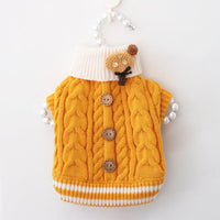 Classic Knitted Pet Sweater for Small Dogs and Cats