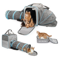 Cat Travel Carrier with Litter Box
