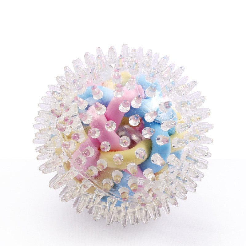 Colorful Glowing Woven Spiny Ball Decoration