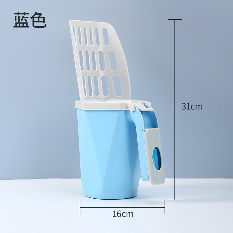 Large Capacity Cat Litter Scoop and Waste Storage Box