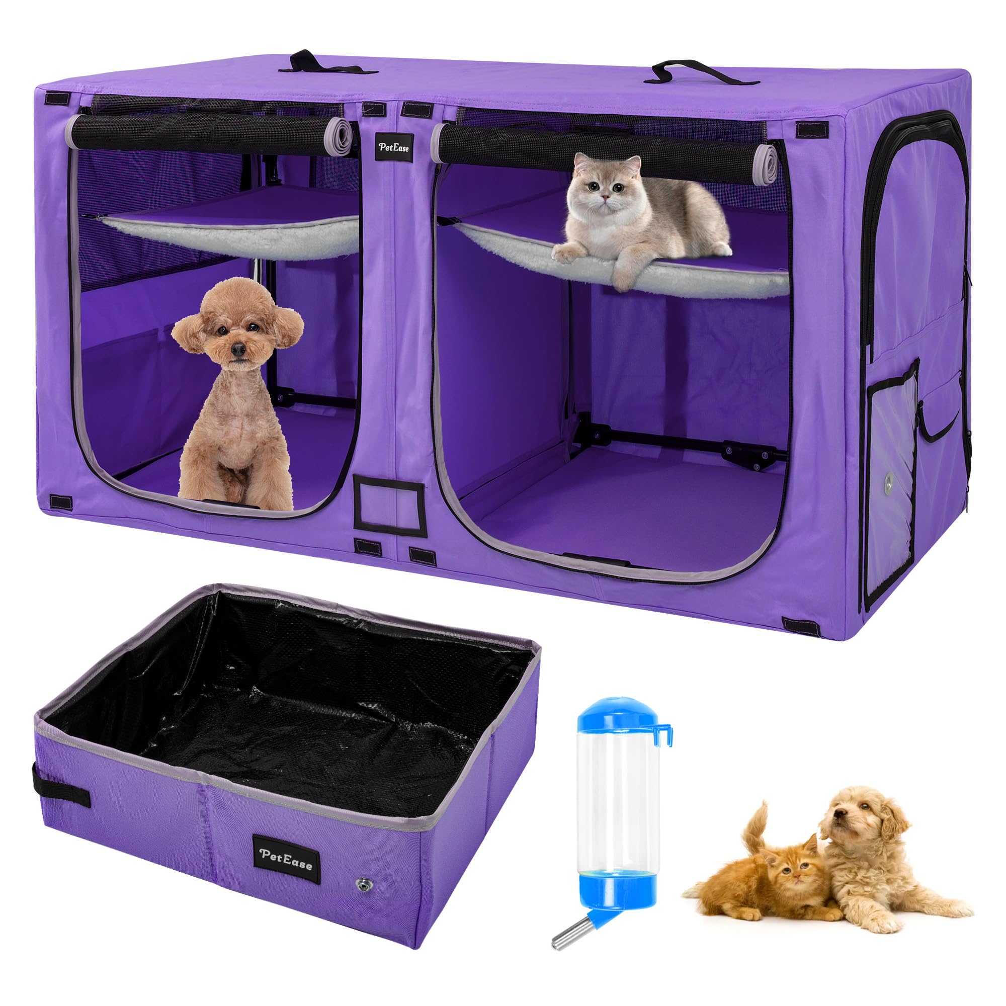 Portable Twin Compartment with Litterbox