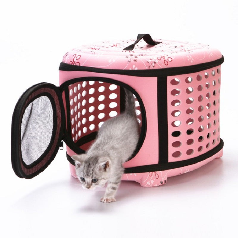 Foldable Pet Carrier Backpack for Dogs, Breathable Design
