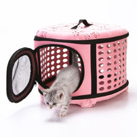 Foldable Pet Carrier Backpack for Dogs, Breathable Design