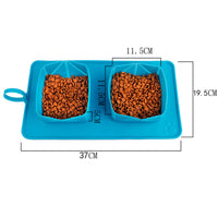 Foldable Pet Bowl with Carrying Bag for Dogs and Cats