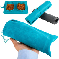 Foldable Pet Bowl with Carrying Bag for Dogs and Cats